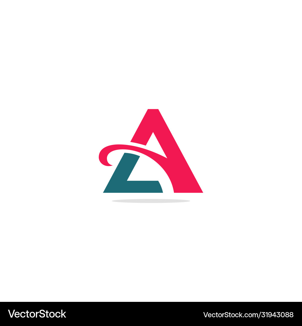 A initial triangle logo Royalty Free Vector Image