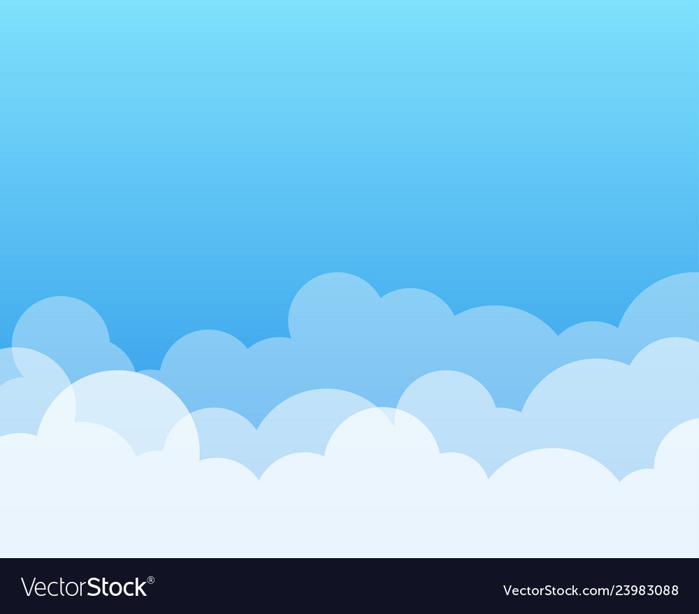 Cloud Background Royalty Free Vector Image - Vectorstock