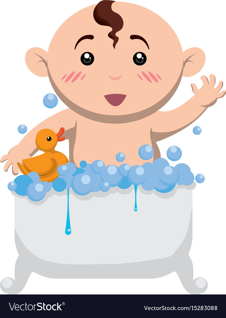 Cute baby cartoon Royalty Free Vector Image - VectorStock