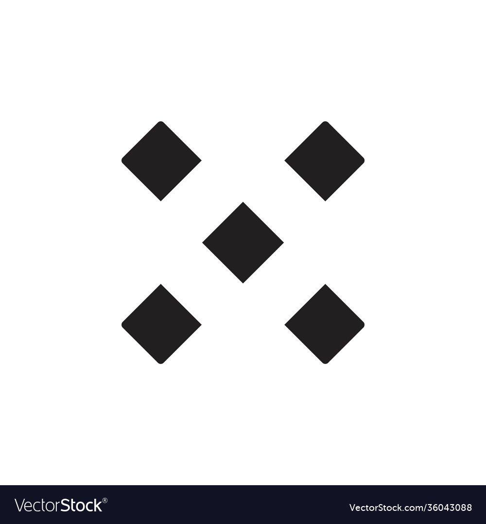 Letter x abstract dots design logo