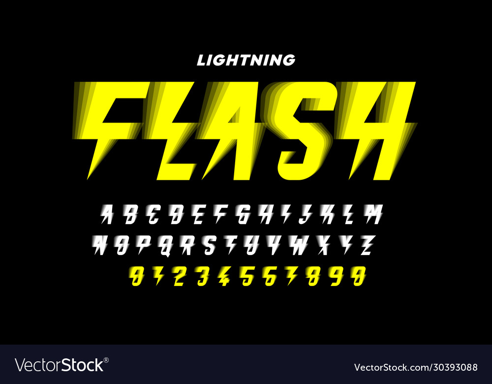 lightning font