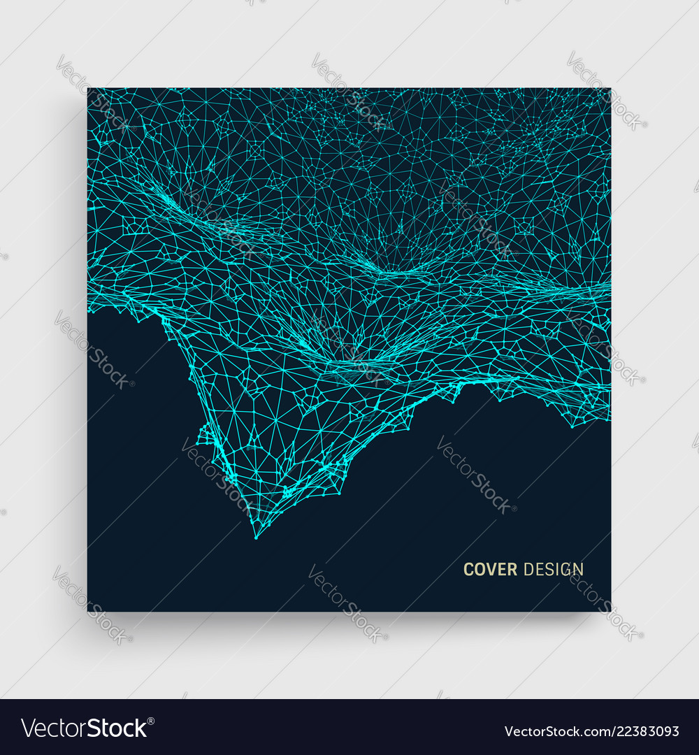 Cover design template abstract science