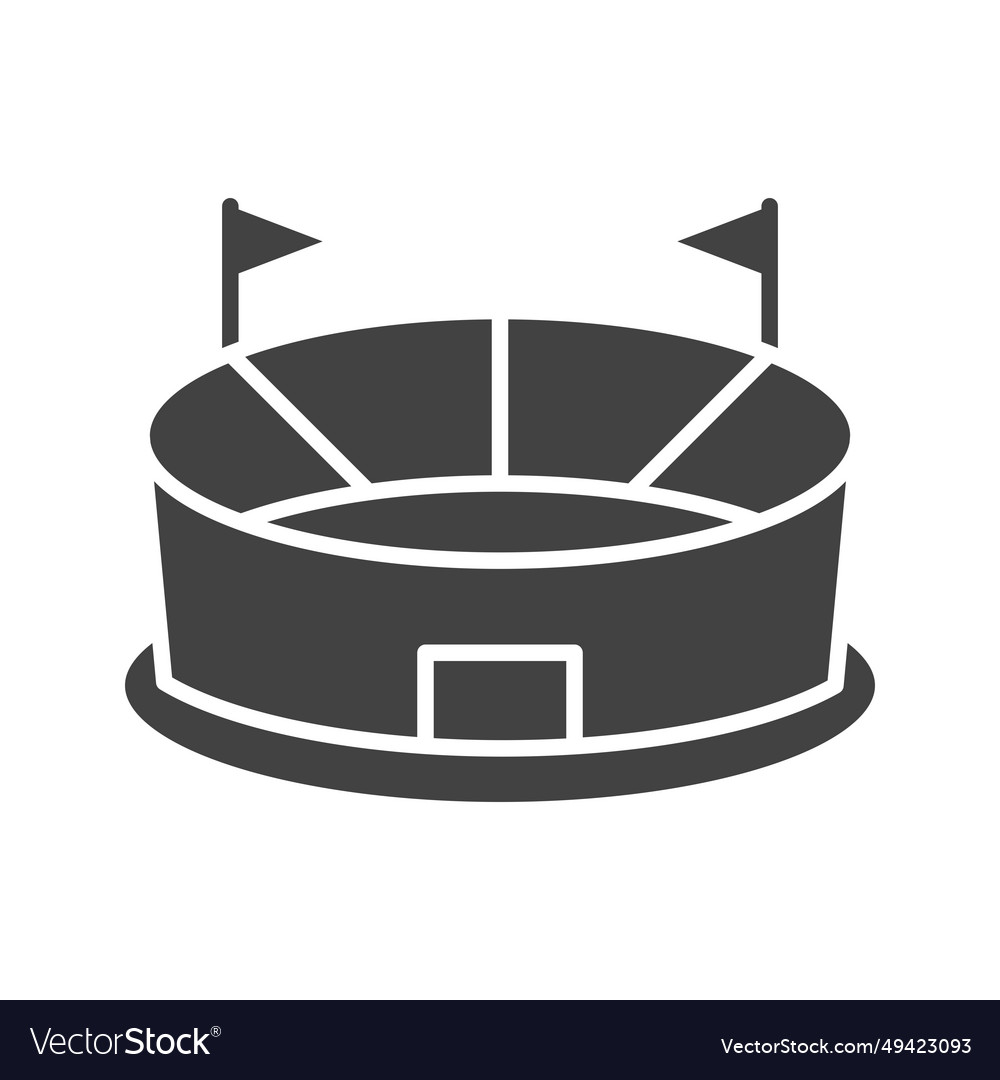 Stadium icon image Royalty Free Vector Image - VectorStock