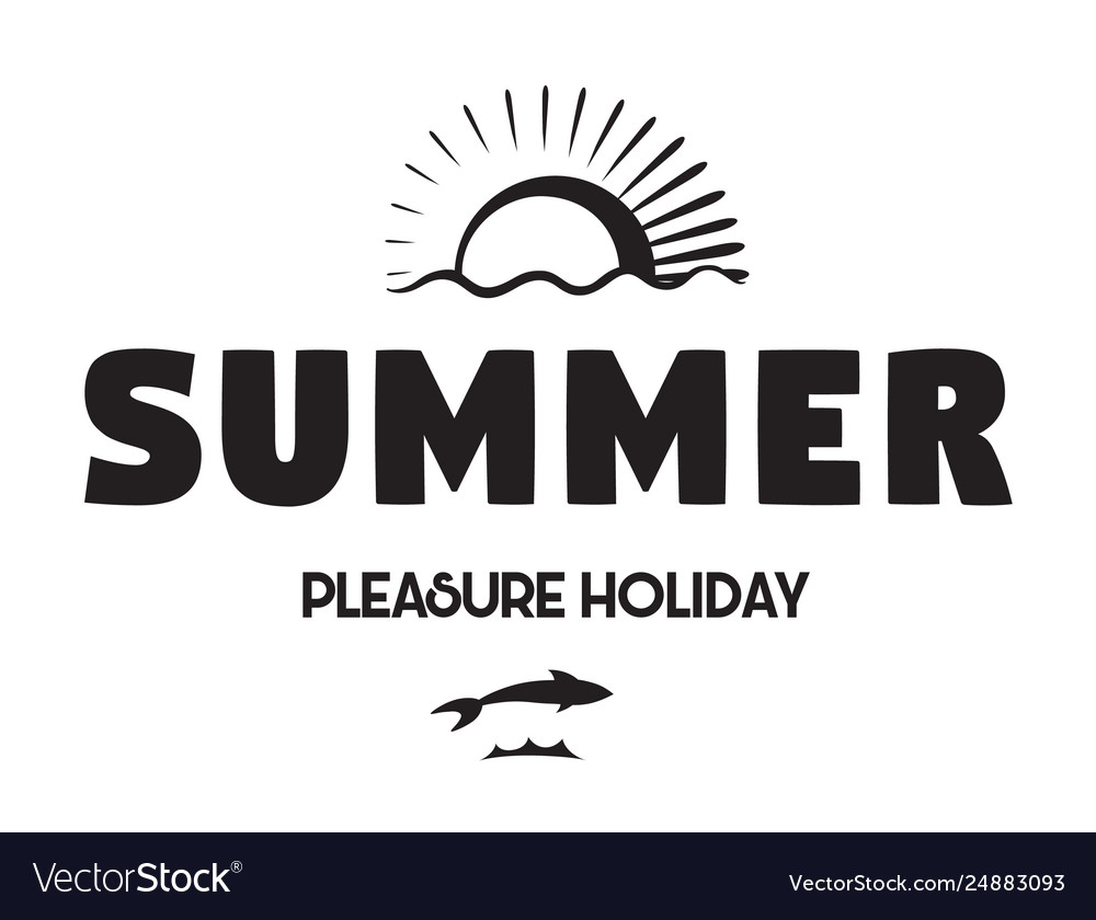 Summer holidays badge