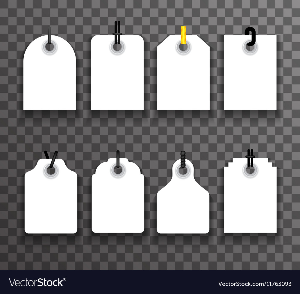 Tag label tally set price info sale transparent