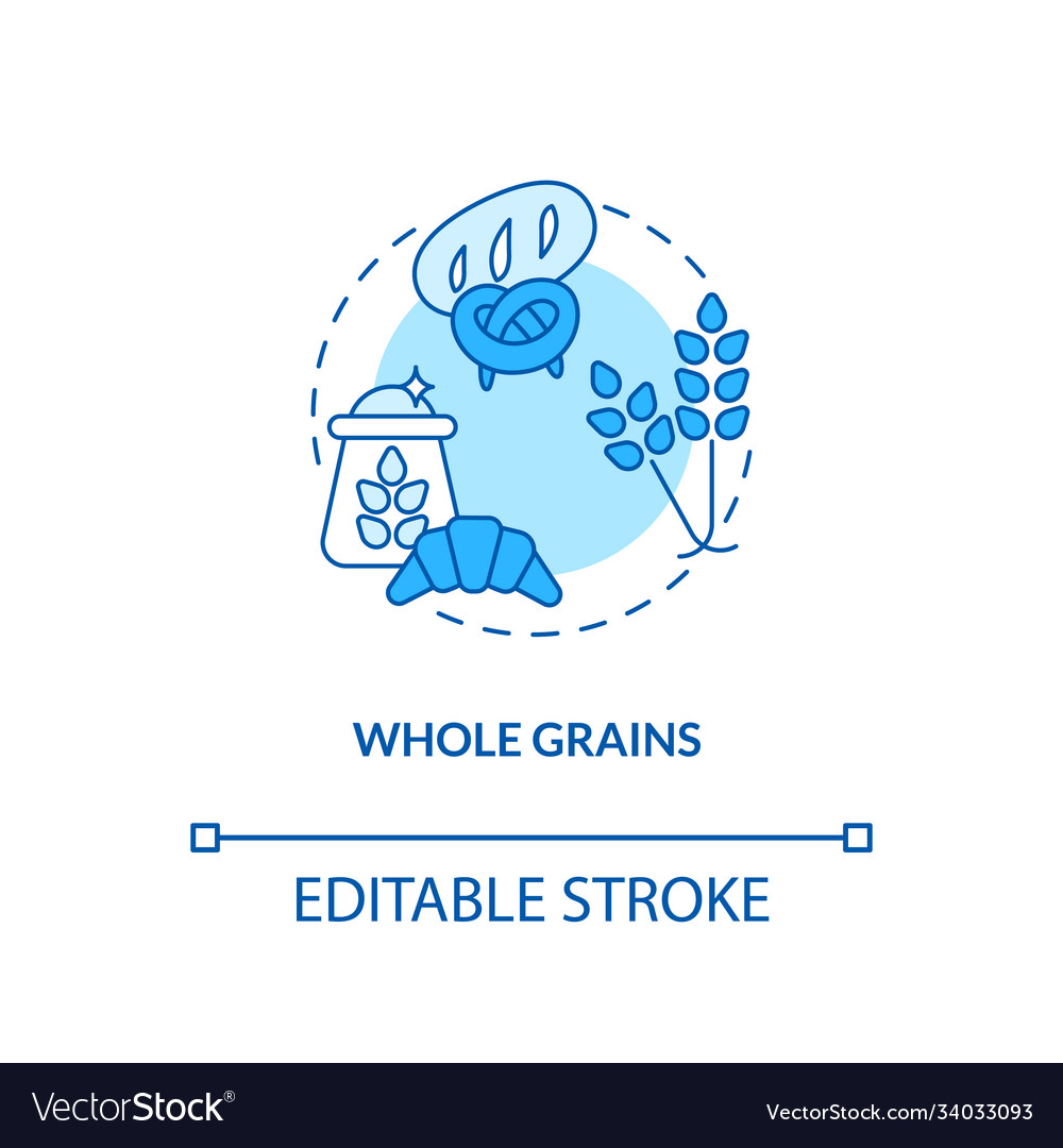 Whole grains concept icon