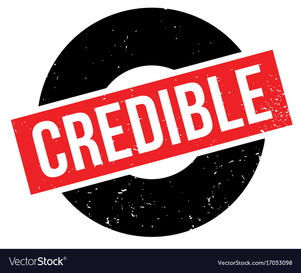 Credible rubber stamp Royalty Free Vector Image