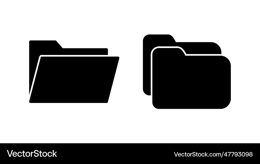 Folder icon document folder icon Royalty Free Vector Image