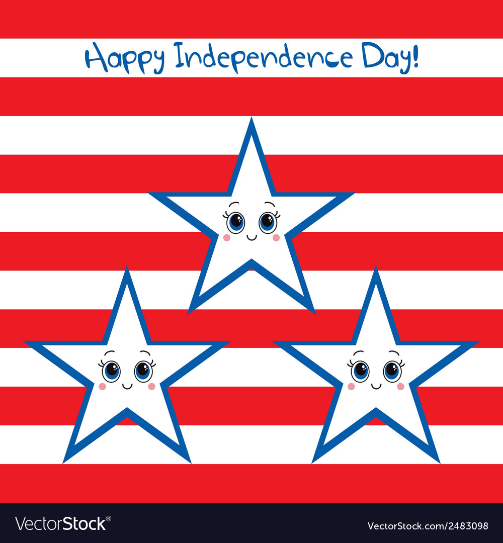 Happy independence day usa greeting card