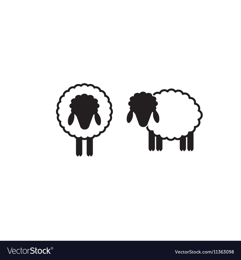 Sheep icon isolated