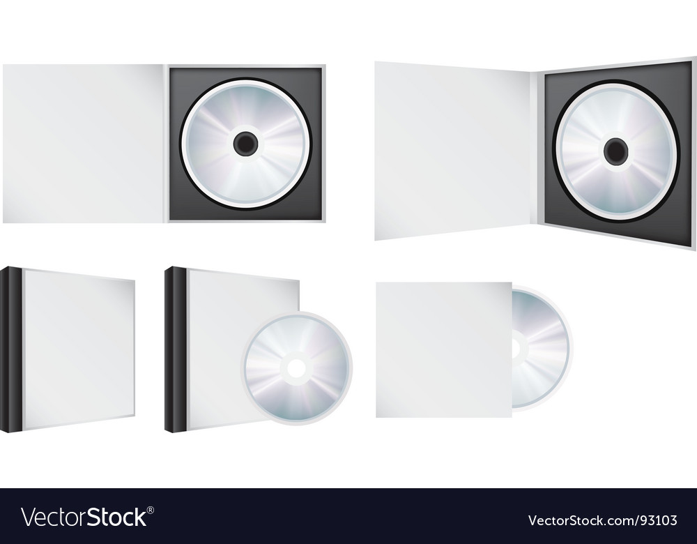 Cd set Royalty Free Vector Image - VectorStock
