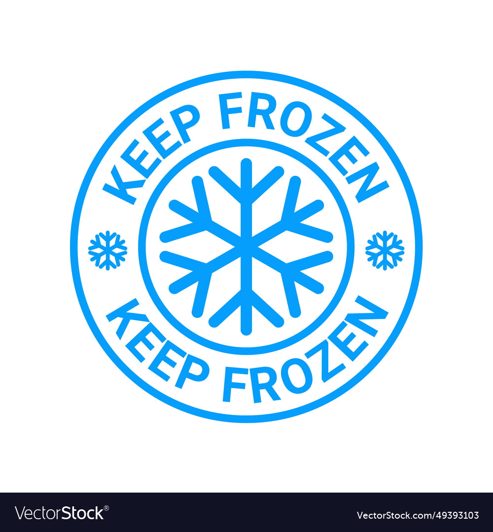 Keep Frozen Logo Royalty Free Vector Image Vectorstock