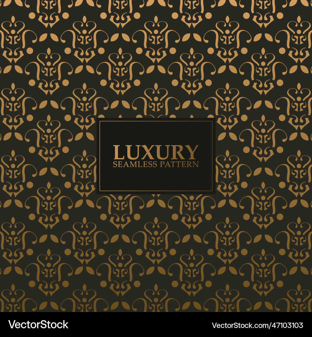 Luxury dark seamless pattern background Royalty Free Vector