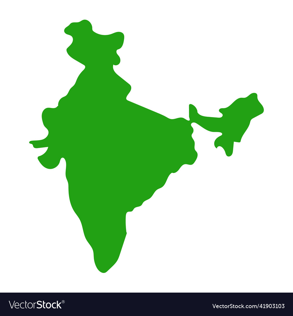 Map of india Royalty Free Vector Image - VectorStock