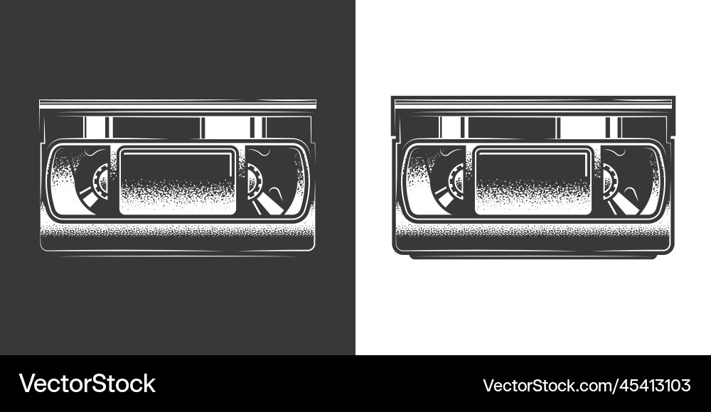 Old Vhs Videotape In Retro Style Royalty Free Vector Image