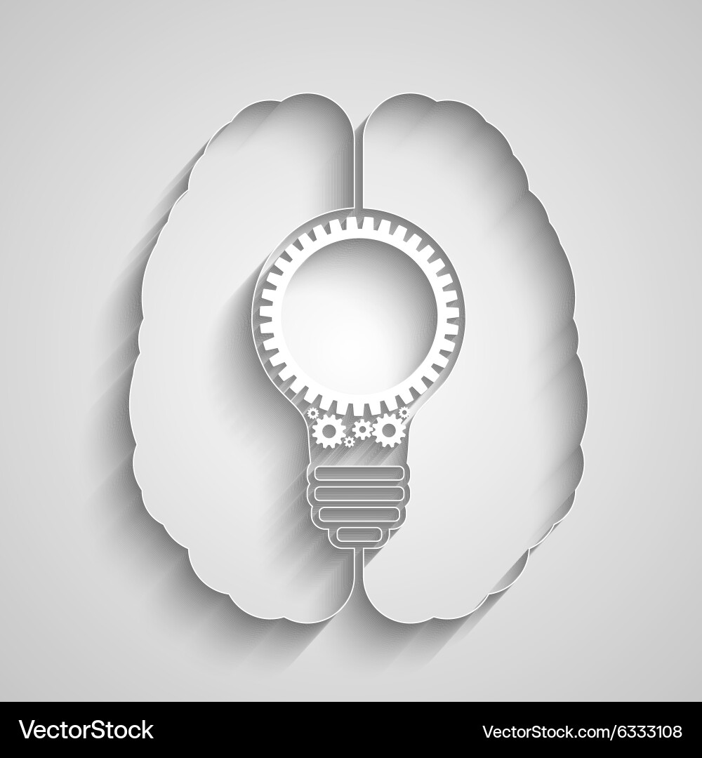 Human brain Royalty Free Vector Image - VectorStock
