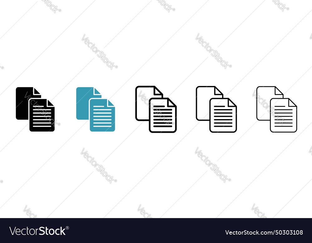Reference data icon set books learning knwoledge Vector Image