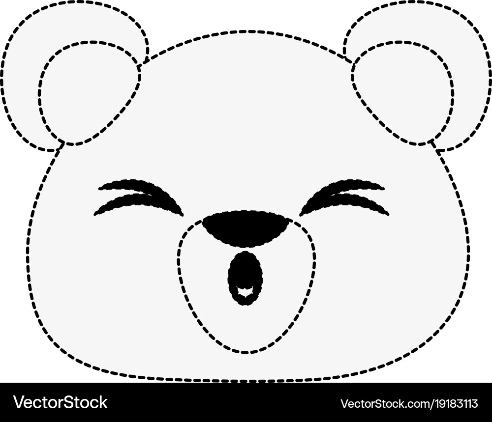 Bear cute cartoon Royalty Free Vector Image - VectorStock