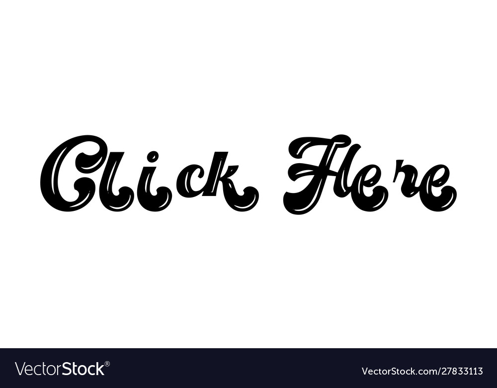 Click here stamp on grey background sign label