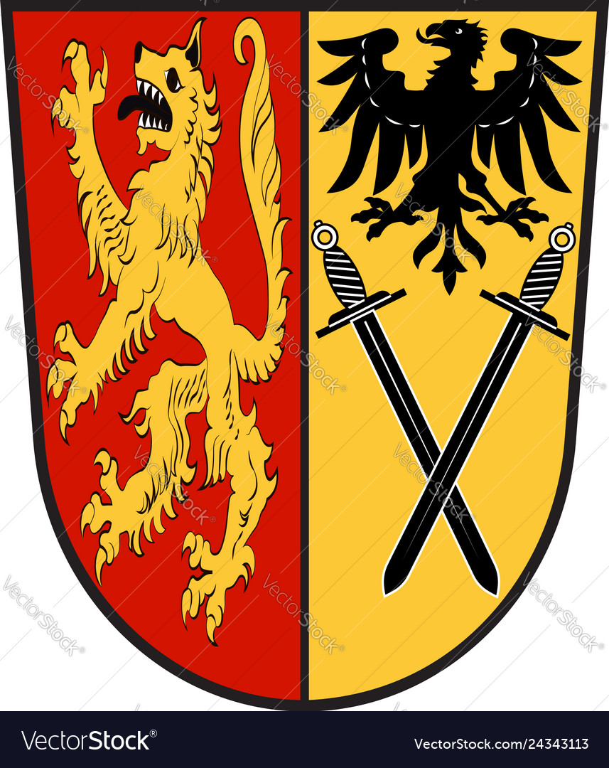 Coat of arms of welver in north rhine-westphalia Vector Image