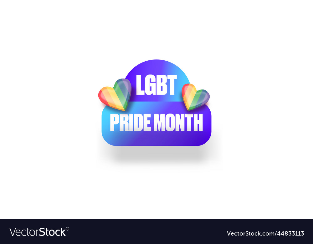 Happy pride month horizontal banner