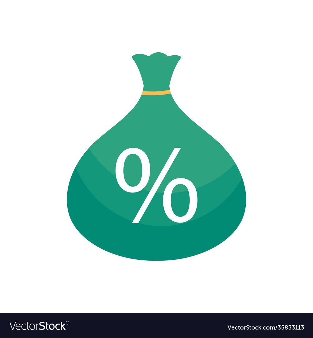 Money bag icon colorful design Royalty Free Vector Image