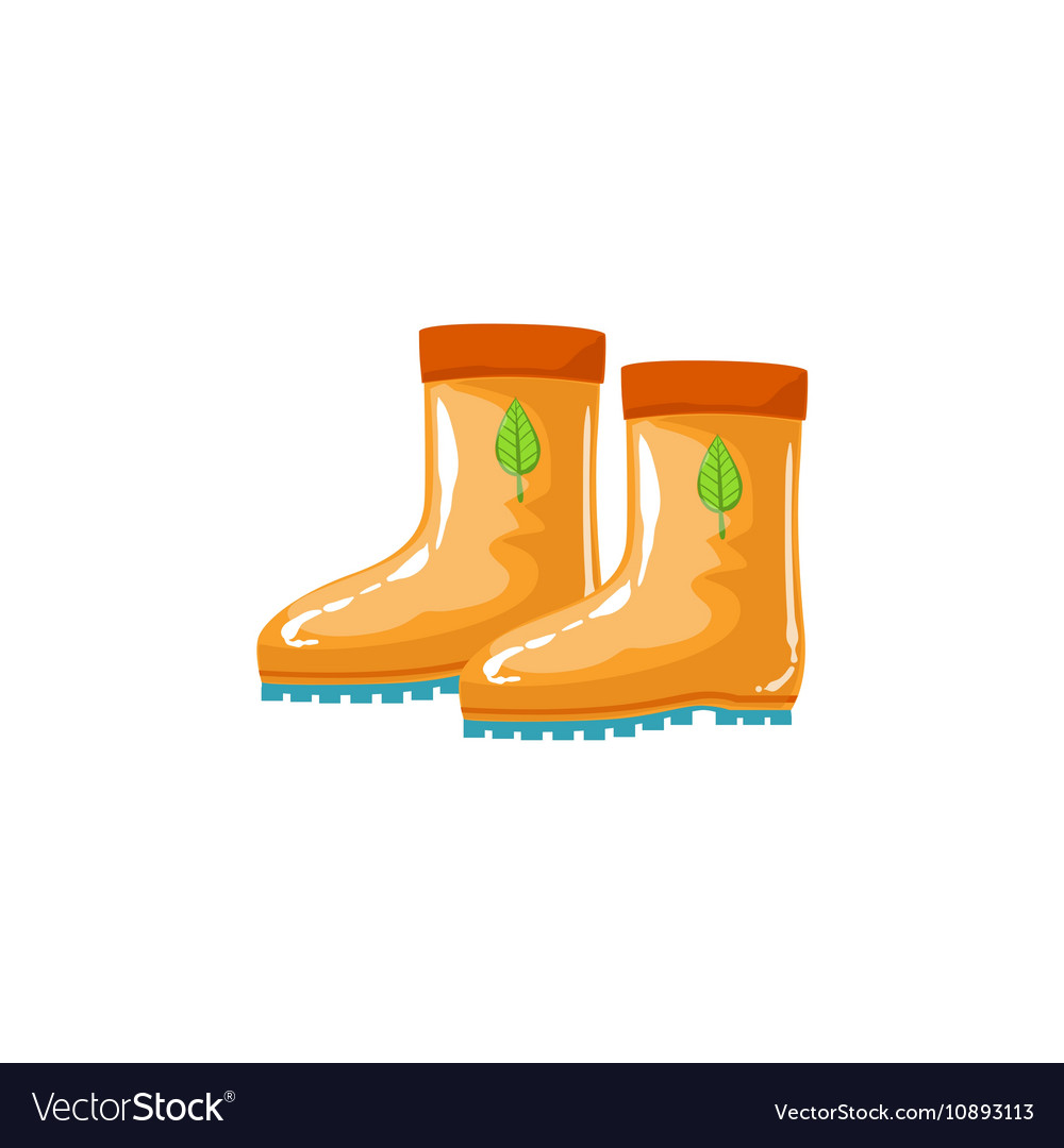 Rubber boots as autumn attribute