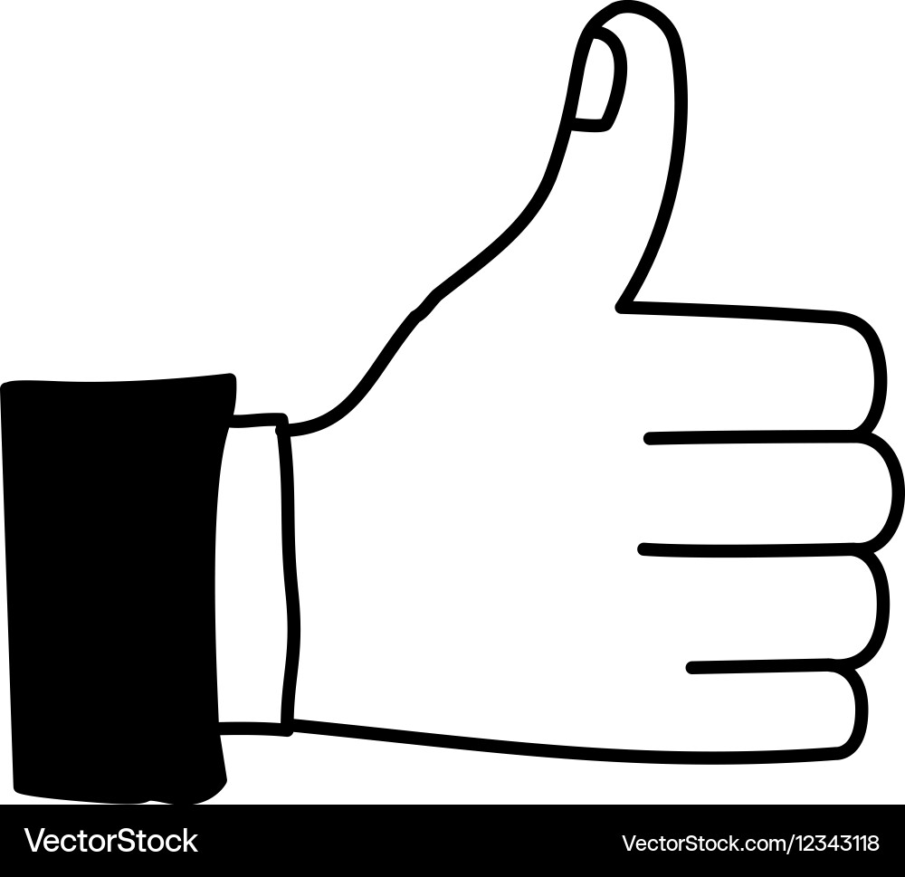 Isolated human hand design Royalty Free Vector Image