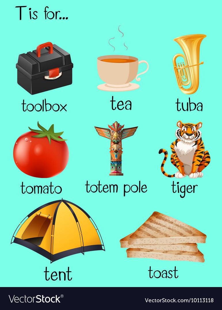 Jolly Phonics Letter T Words