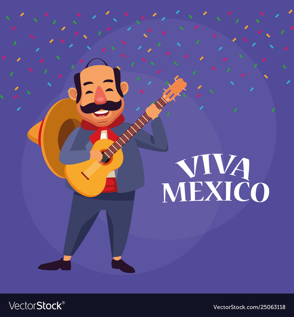 Viva mexico cartoons Royalty Free Vector Image