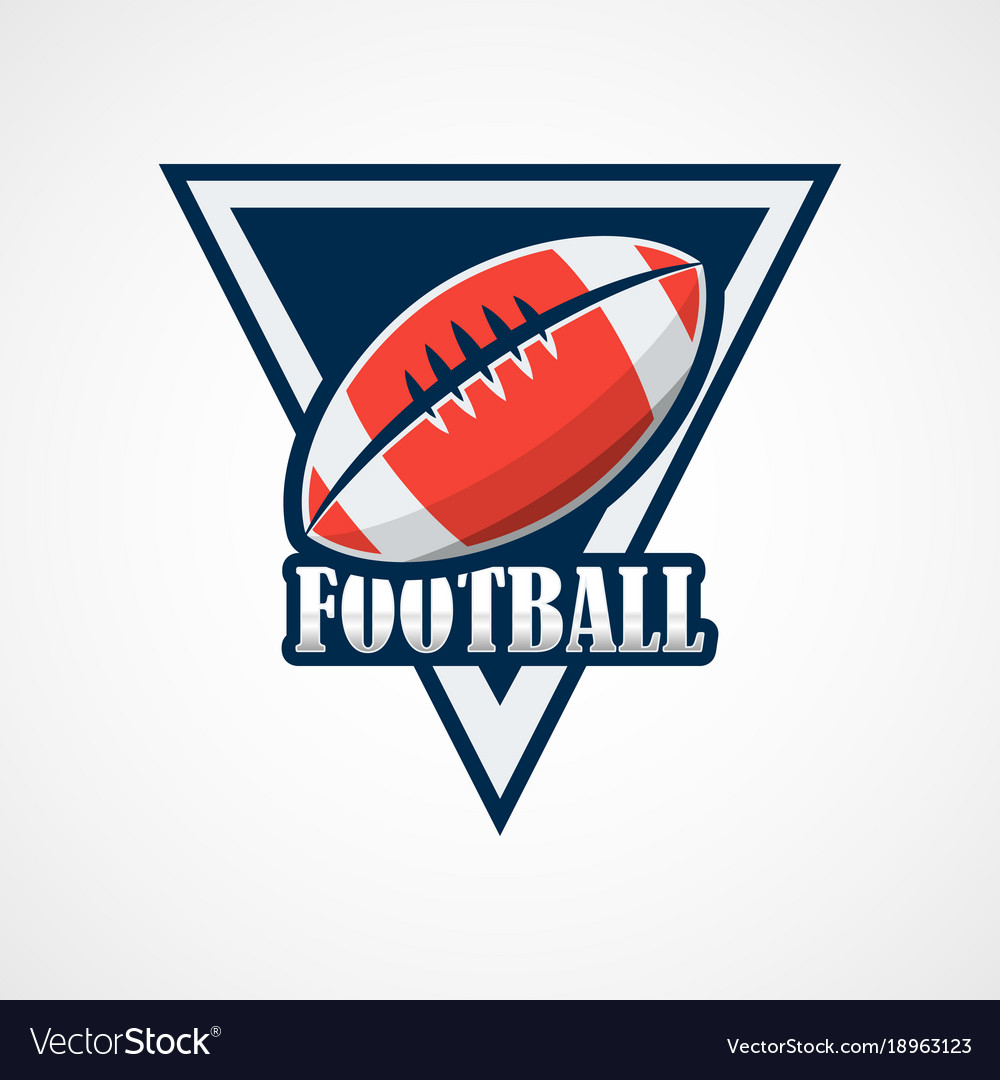 American football logo template design