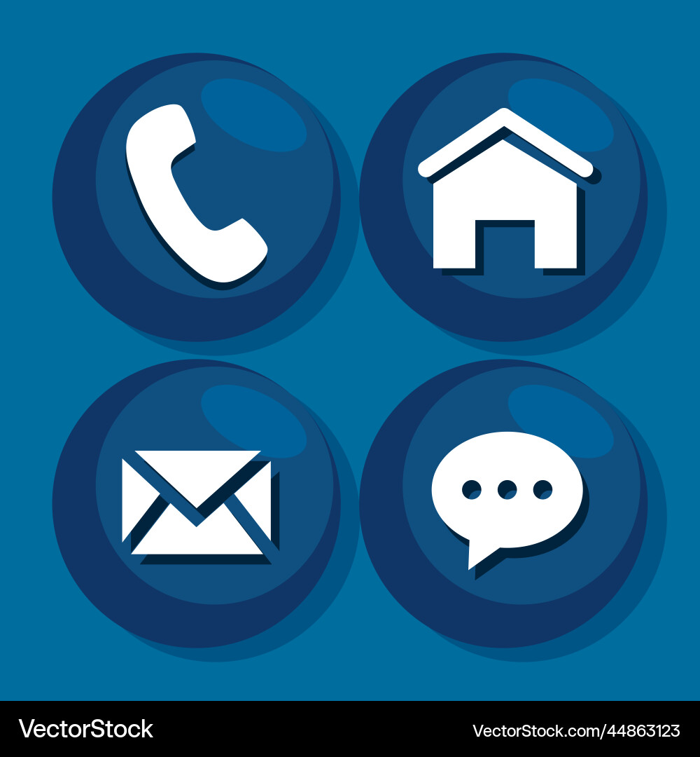 Buttons icon set Royalty Free Vector Image - VectorStock
