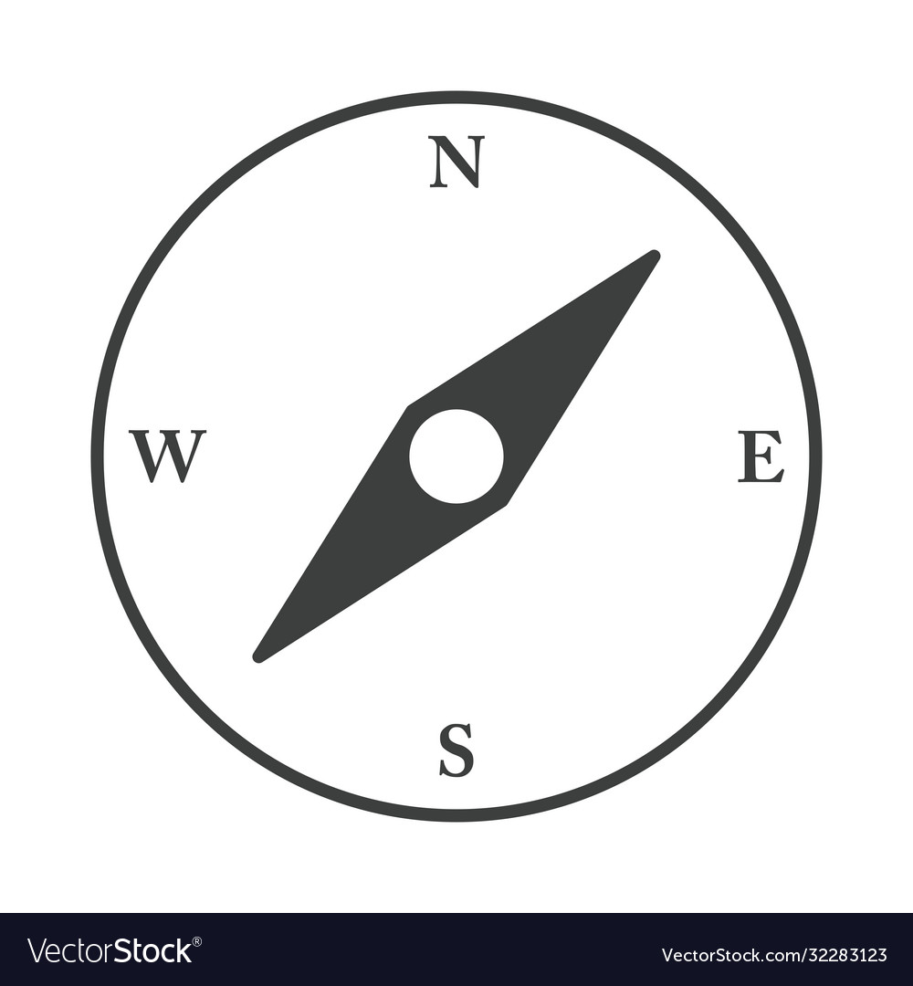 Compass rose navigation cartography geography line