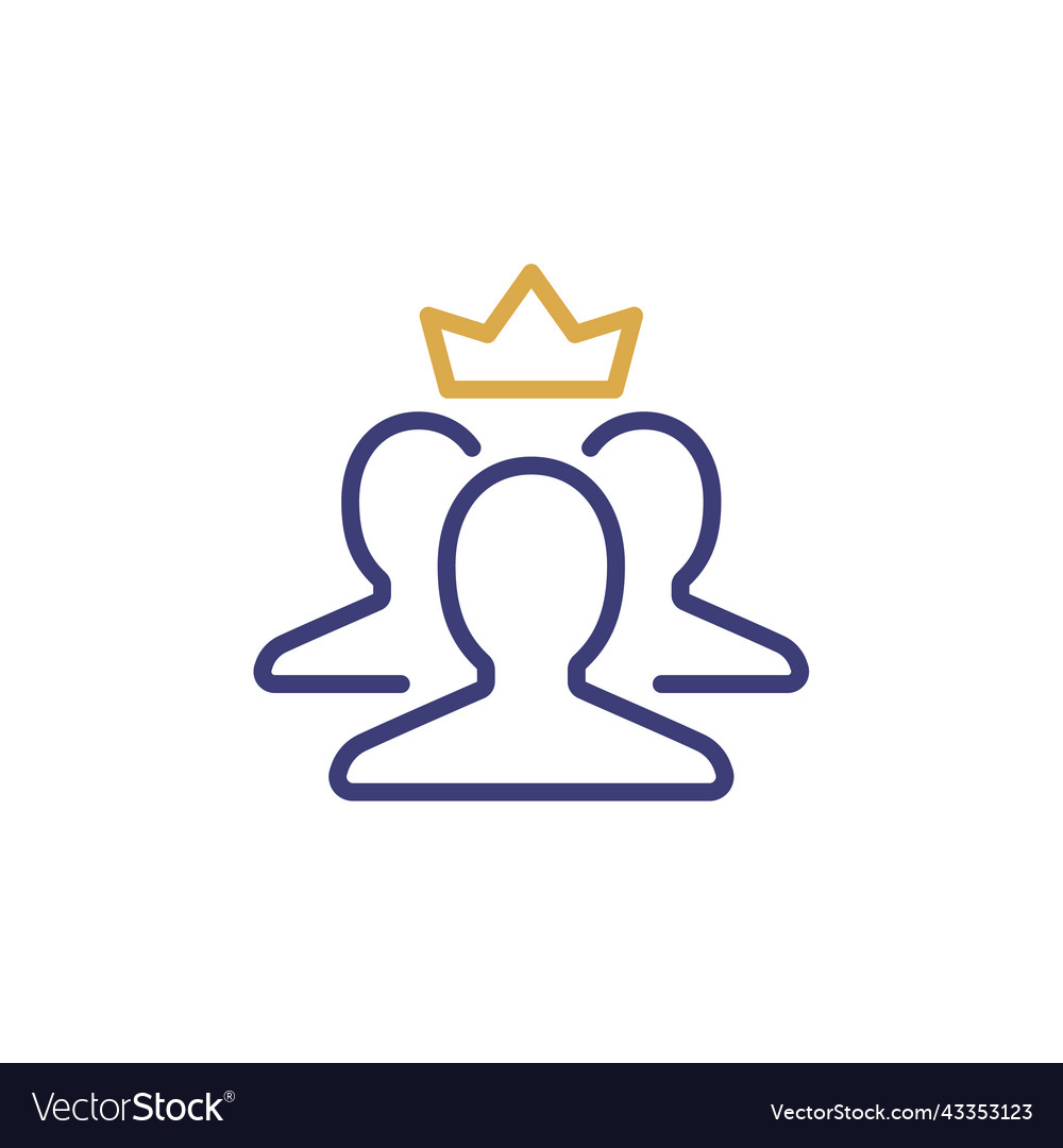 Customer membership client crown icon vip member