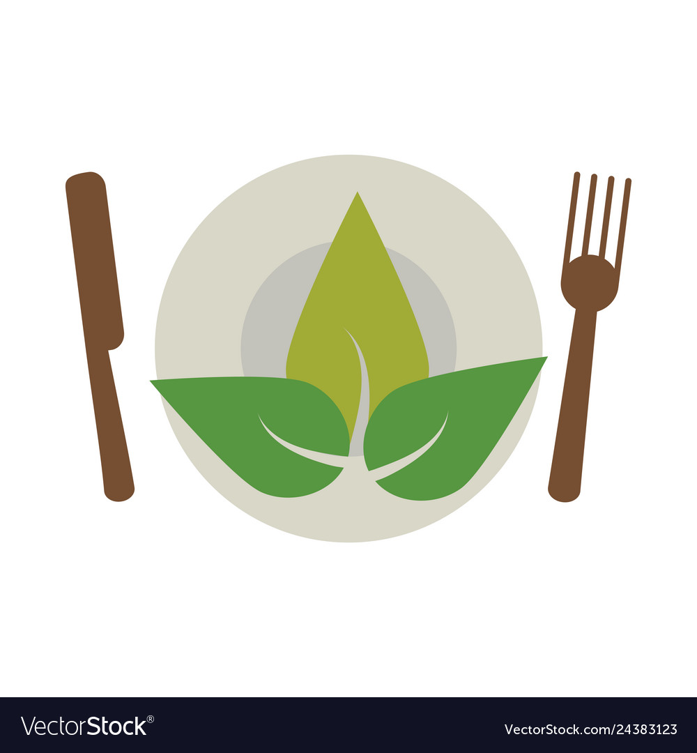 Healthy food symbol Royalty Free Vector Image - VectorStock