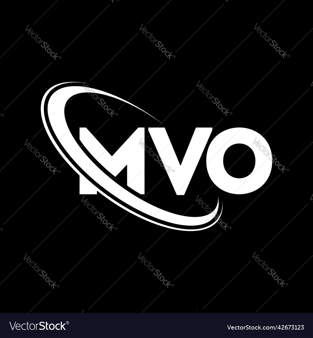 Mvo logo letter design Royalty Free Vector Image