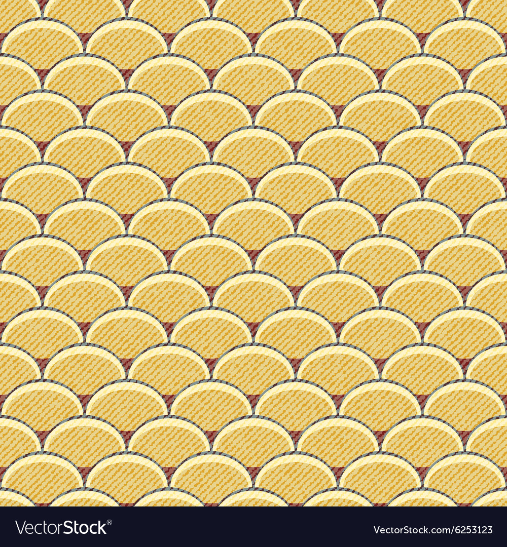 Seamless retro background in modern ikat pattern