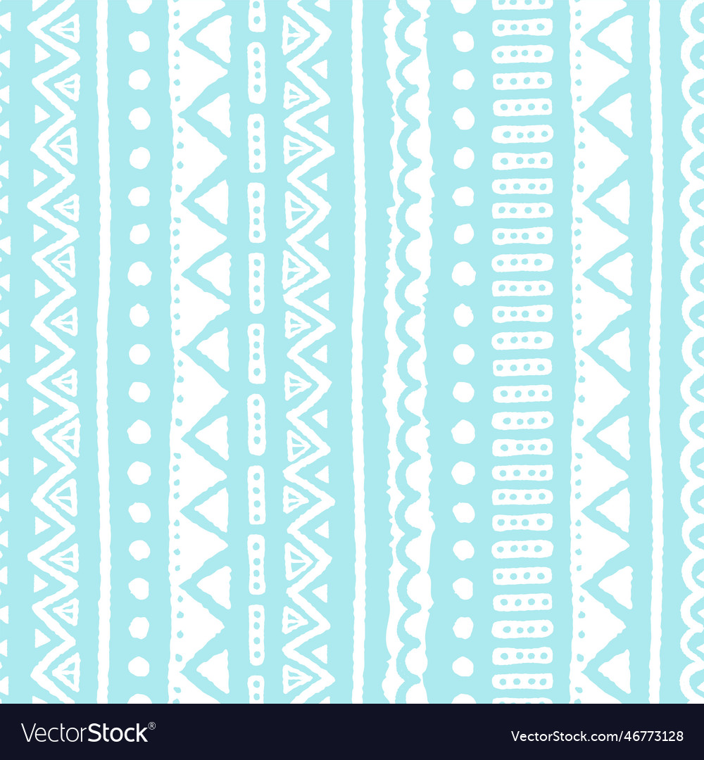 Hand drawn abstract seamless pattern ethnic Vector Image