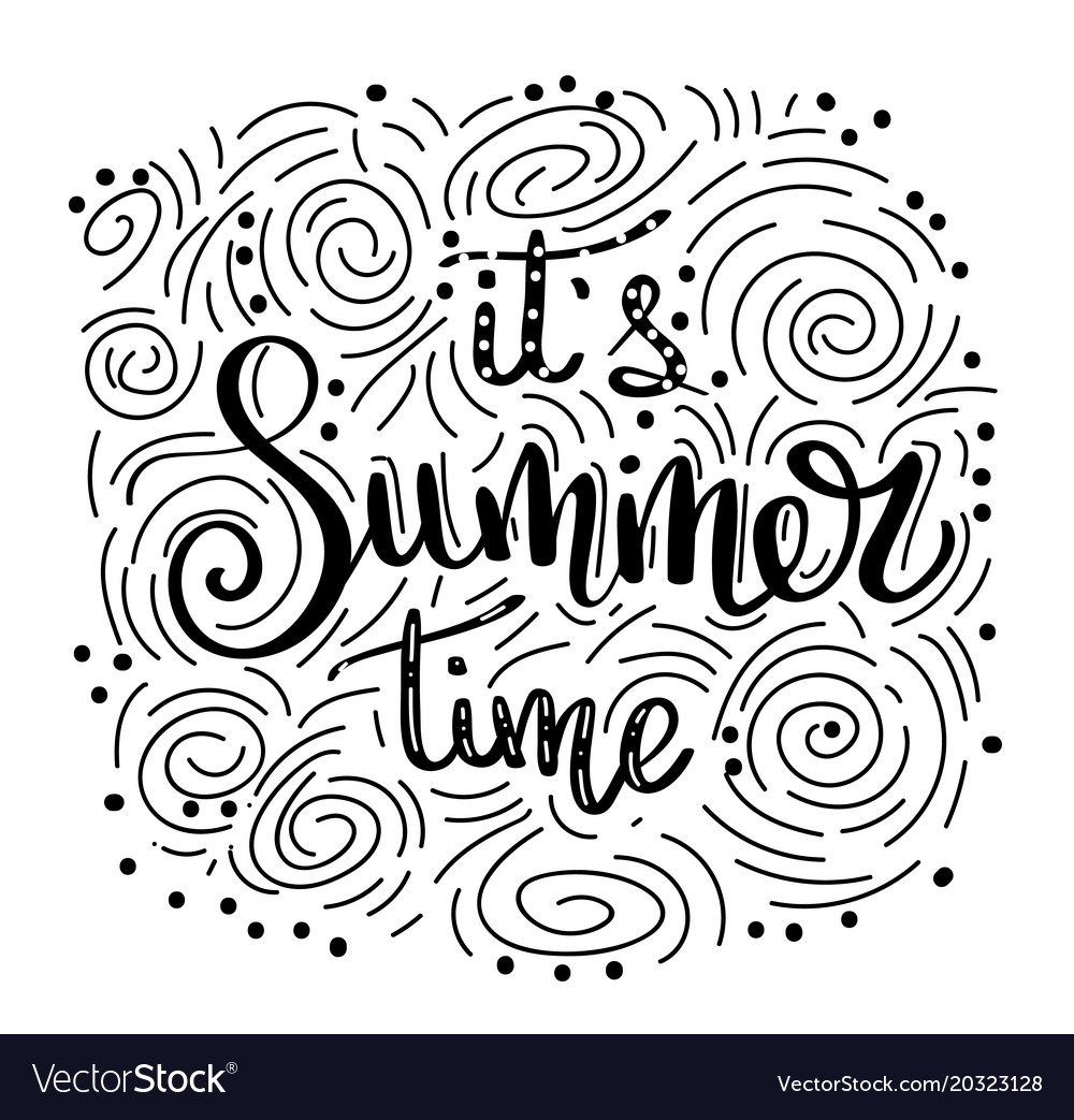 Its summer time Royalty Free Vector Image - VectorStock