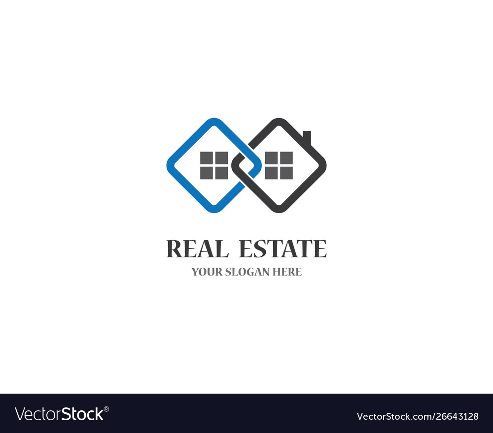 Real estate logo icon Royalty Free Vector Image