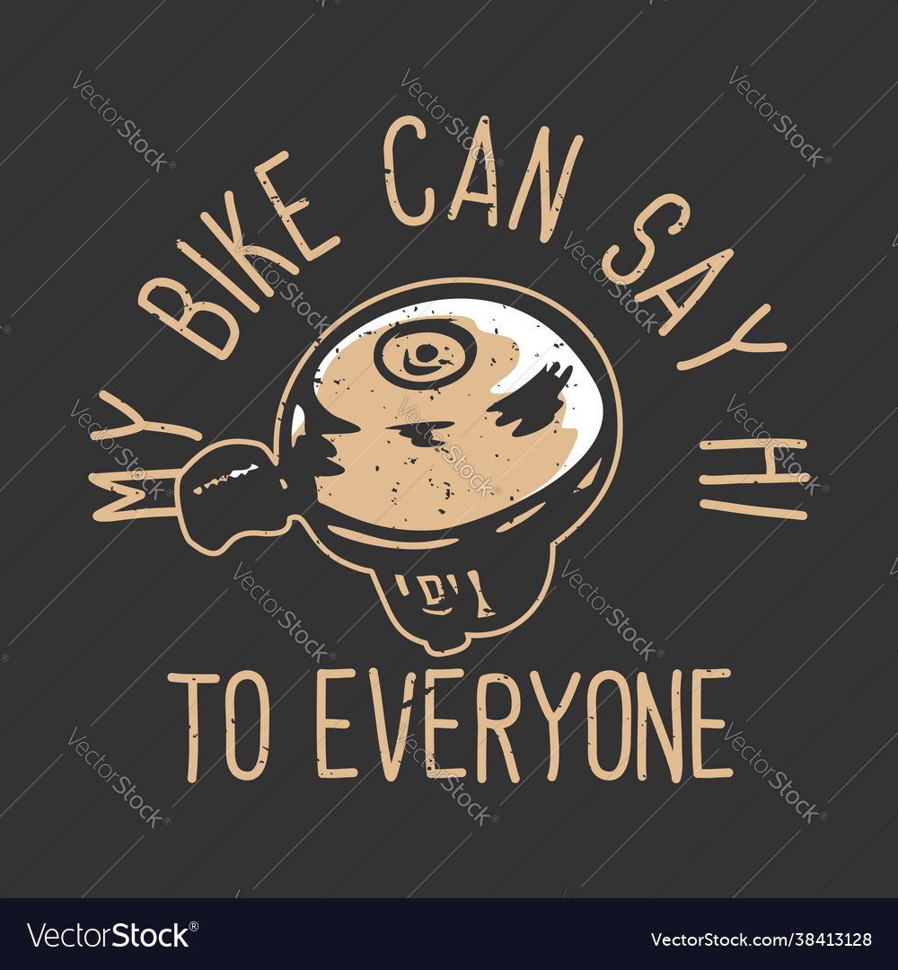 T-Shirt Design Slogan Typografie mein Fahrrad kann sagen