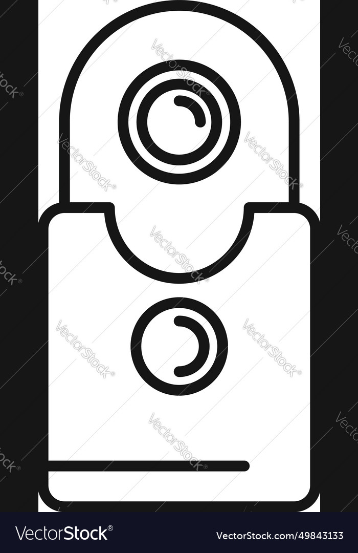 Road sensor control icon outline detector Vector Image