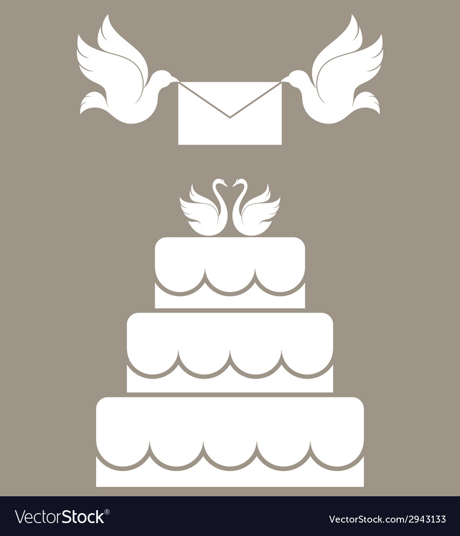 Download Wedding cake Royalty Free Vector Image - VectorStock