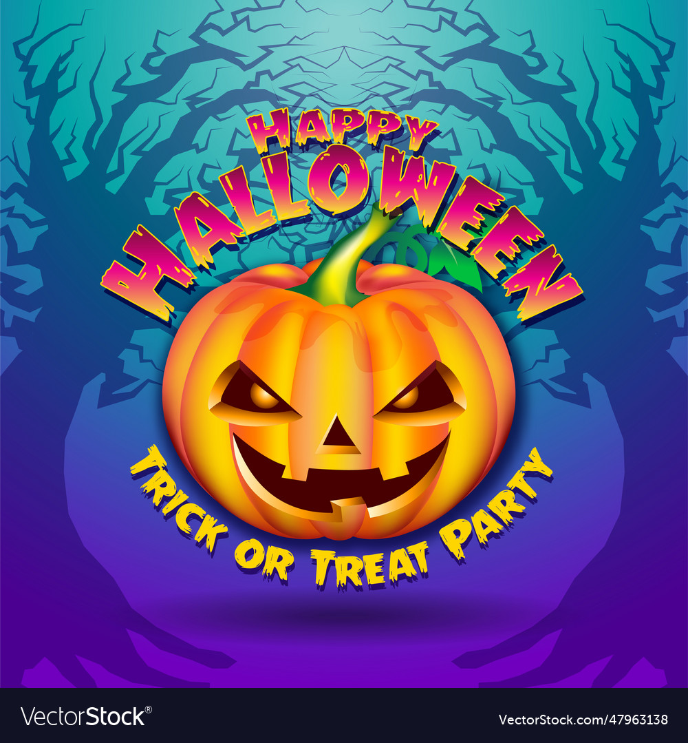 Happy halloween party celebration background Vector Image