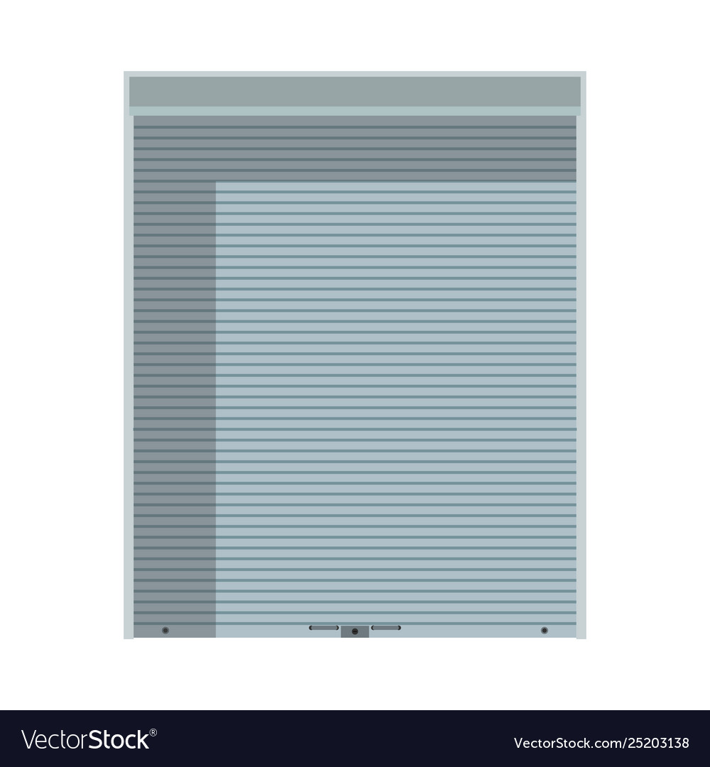 Shutter Roller Icon Metal Door Security Lock Vector Image