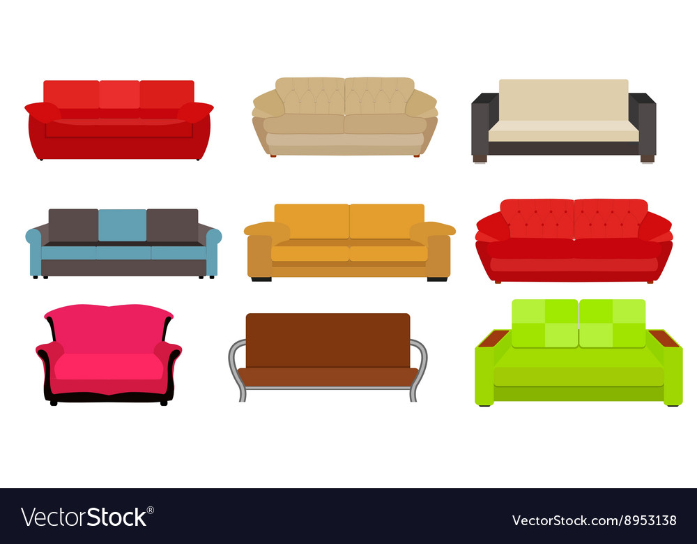 Sofa icon set