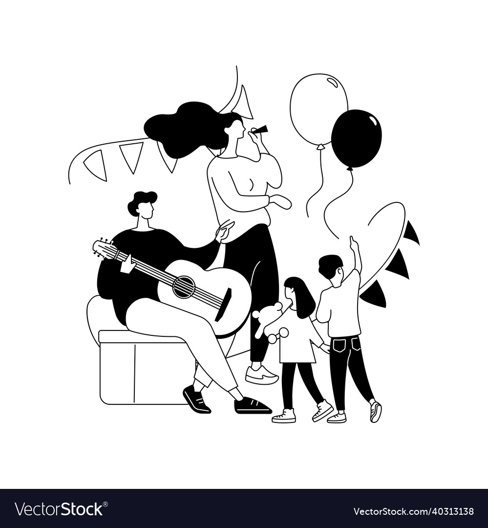 Street party abstract concept Royalty Free Vector Image