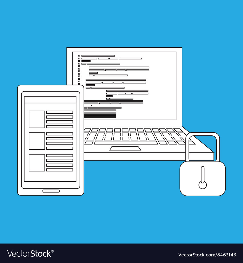 Computer programming design Royalty Free Vector Image