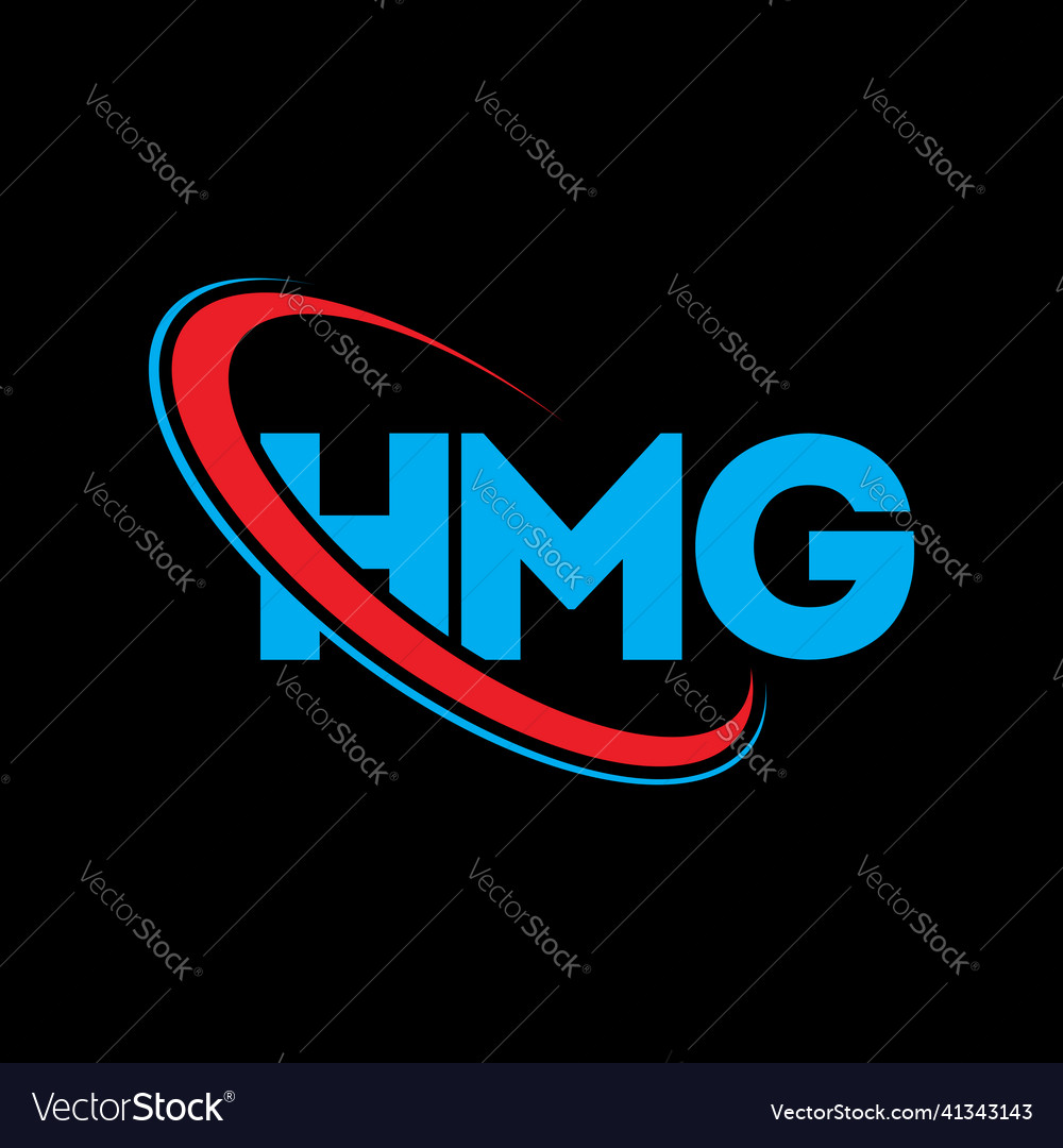 Hmg logo letter design Royalty Free Vector Image