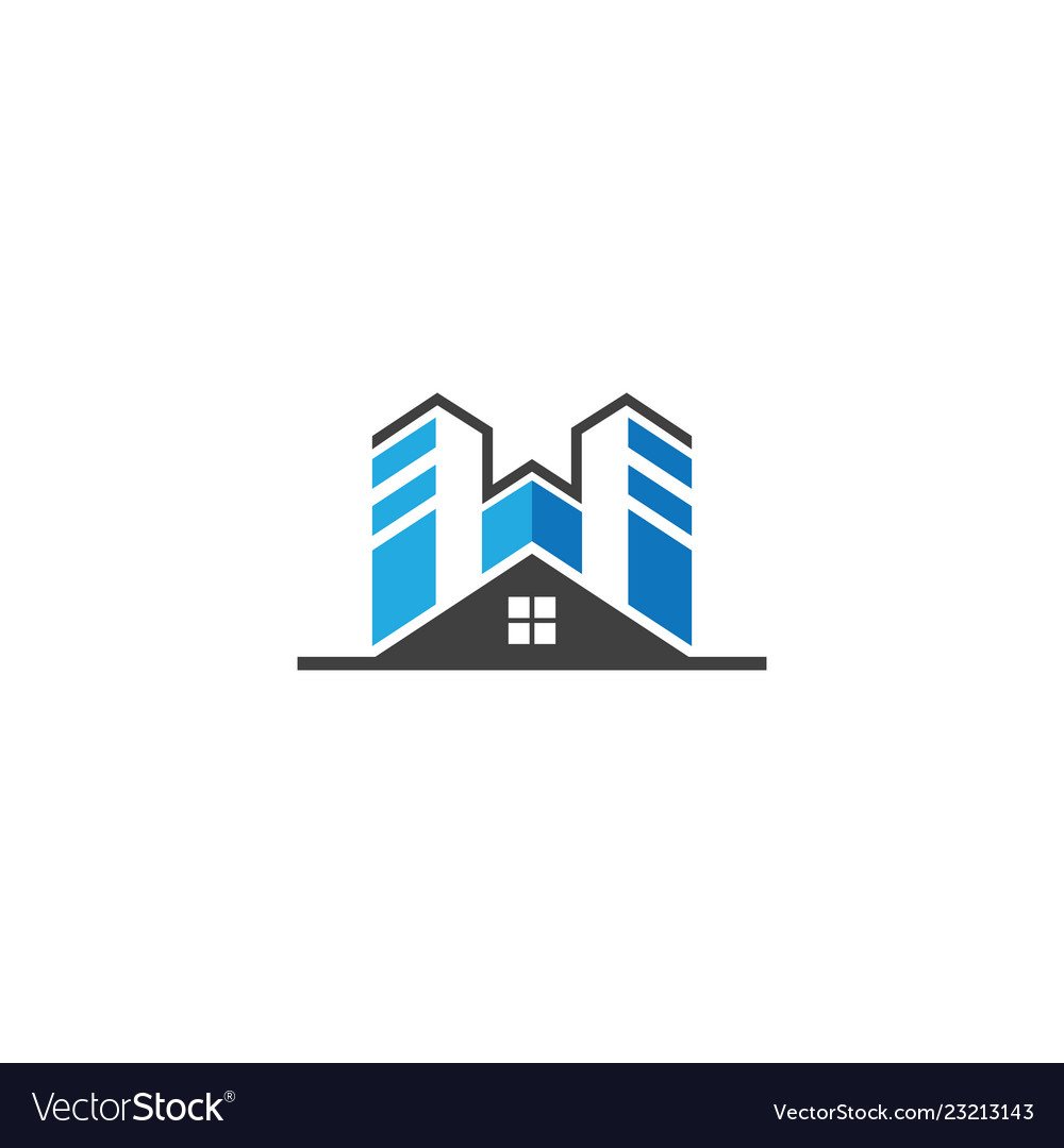 House building real estate business logo Vector Image